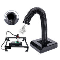 60W Nail Dust Collector with Lamp Woodworking Dust Collector Adjustable Speed Nail Fan Dust Collector with Reusable Filter