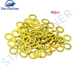 60 Pieces Gear Case Lube Oil Drain Plug Washer Gasket 26-830749 For Mercury Marine/Mercruiser Boat Parts