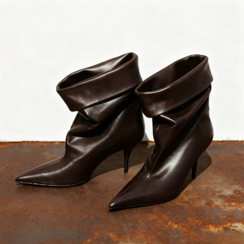 

Ankle Boots for Women's Sexy High Heels Shoes Elegant Pointed Toe Chelsea Fashion Boots 2025 Winter Stilettos Party Mujer Botas