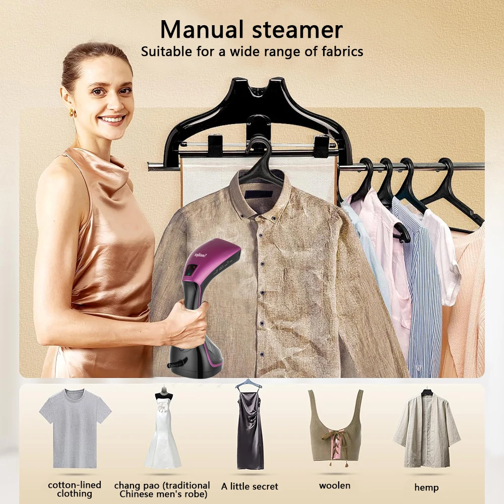 Handheld Steam Brush Sonifer SF-9131 1500W Garment Steamer 230ml Tank LED Display Continuous Steam Anti Drip for Home Travel