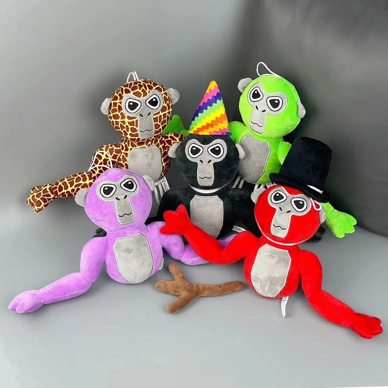 20cm Gorilla Tag Monke Plush Toy Cute Soft Stuffed Cartoon Anime Home Decoration Dolls Kawaii Pillow for Birthday Christmas Gift