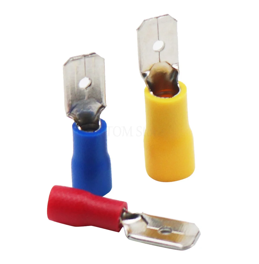 connector 10PCS 5set faston Male female Insulated Spade Crimp Wire Cable Connector Terminal