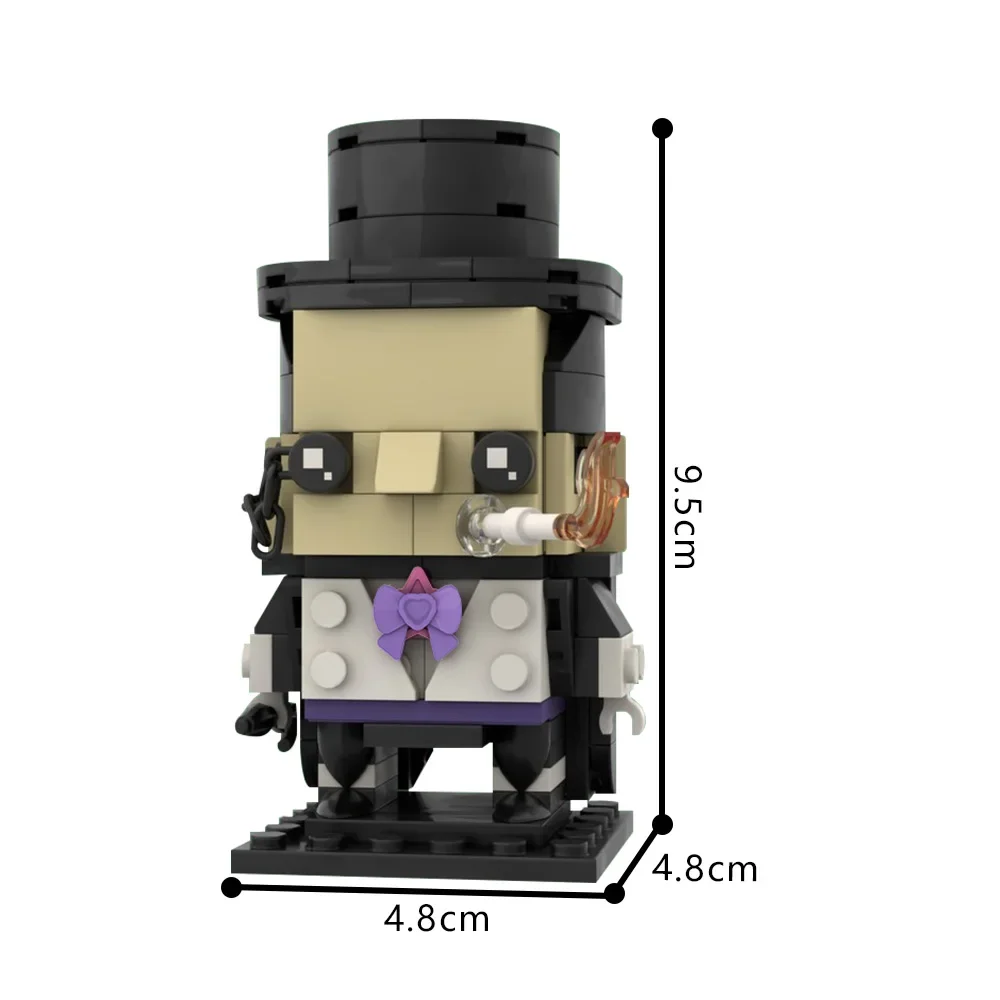 MOC ภาพยนตร์ Gangsters สุภาพบุรุษอาคารบล็อกรูป Brickheadzs รุ่นเพนกวิน Oswalds Chesterfield อิฐของเล่นเด็กของขวัญ