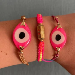 ZMZY Boho Turkish Evil Eye Bracelet For Women Jewelry Trendy Lucky Eye Jewellery Friendship Gift Pulsera Braided Bracelets