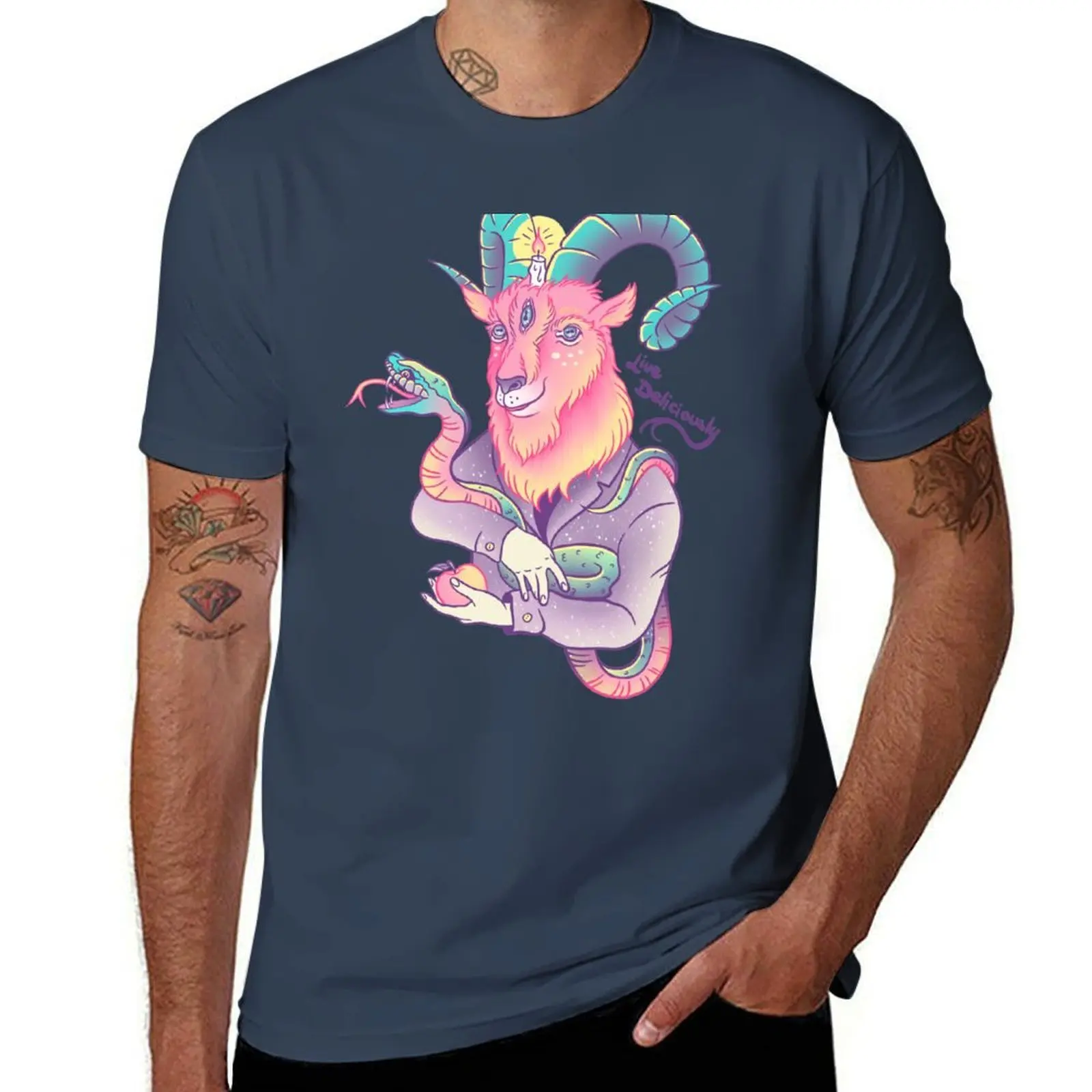 

Live Deliciously! T-Shirt t shirts designer t shirt for man 100 percent cotton T-Shirt
