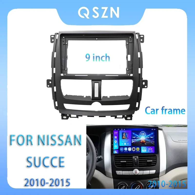 Turkey For Nissan Succe 2010-2015 9 Inch Car Radio Fascia Android MP5 Player Panel Casing Frame 2Din Head Unit Stereo Dash Cover