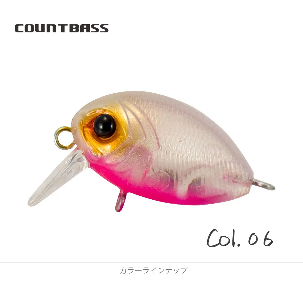 COUNTBASS Schwimmender Kurbelköder 32 mm 1-1/4 Zoll 3,6 g 1/8 oz. Tauchen 0,2–0,5 m Angeln Kunststoff Wobbler Barsch Leurre Angler's Lure – Detail 16