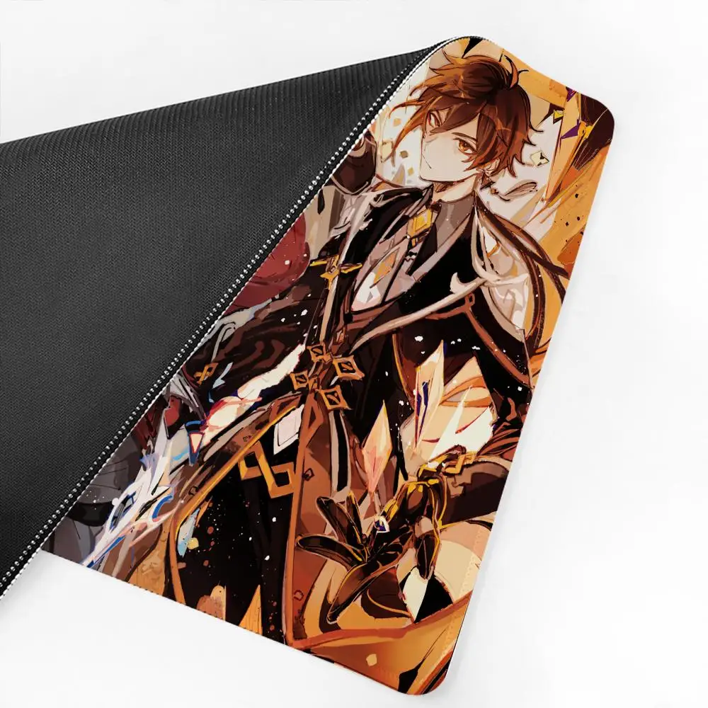 Tartaglia Genshin Impact Mousepad Large Gaming Mouse Pad LockEdge Thickened Computer Keyboard Table Desk Mat