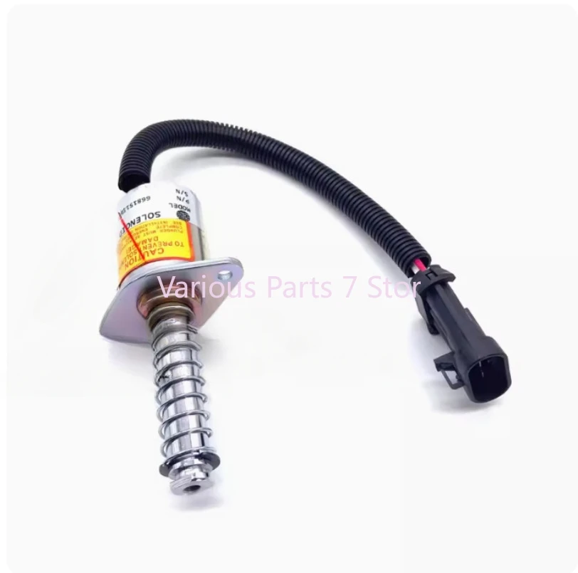 For Bobcat loader S150/S160 flameout solenoid valve 6681513/6690563 flameout switch oil cut-off valve excavator accessories