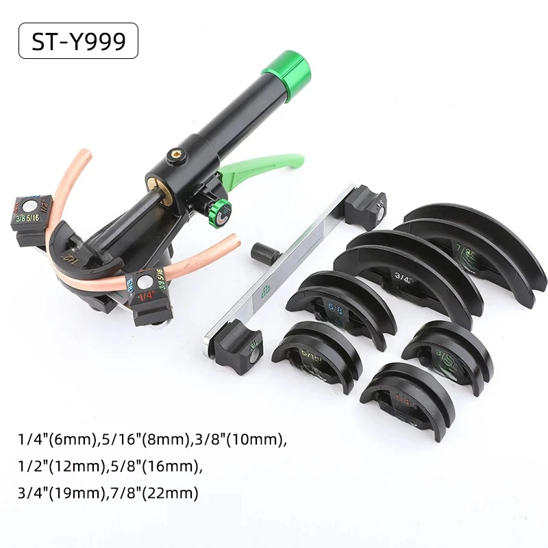 Manual Hydraulic Copper Hine DSZH ST-Y999 Air Conditioning Bending Tool 6-22Mm Combination Pipe Bender Set