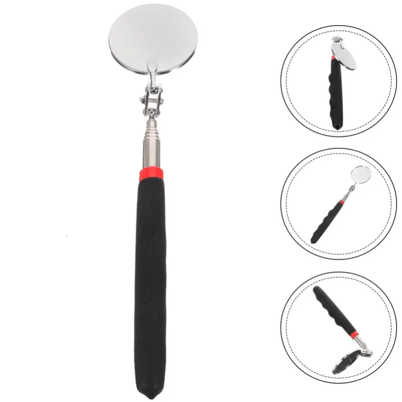 360 Retractable Telescopic Inspection Round Mirror Extending Car Angle View Pen Hand Auto Telescopic Detection Lens Repair Tool