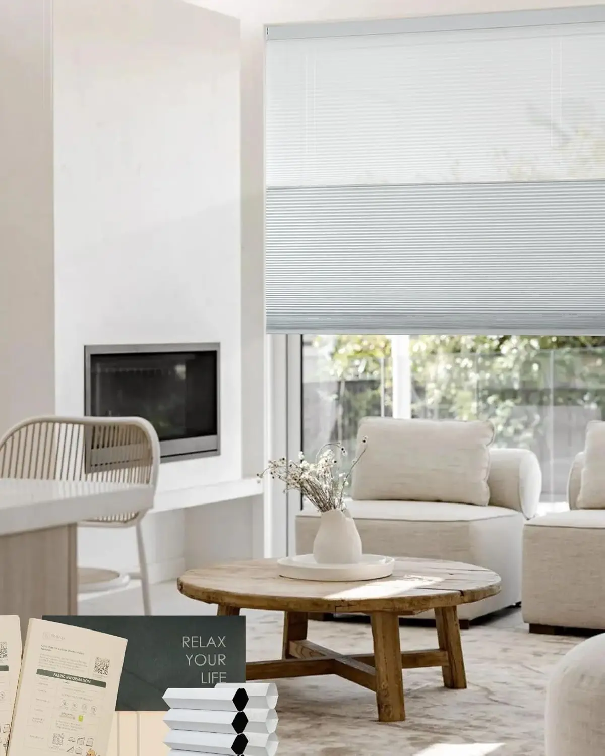 Electric Cordless French Window Blind Aluminum Venetian No Drilling Waterproof Slats Brushed Alloy Sunshade Kitchen Customizable