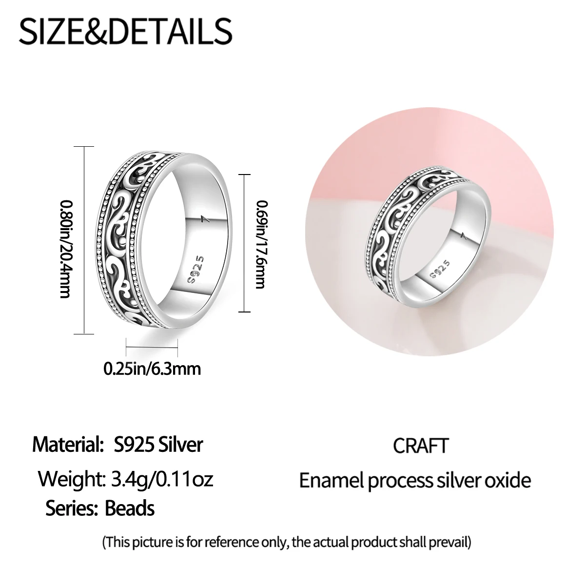 New in Hot Sale Fashion Unisex Ring Set 925 Silver Retro Simple Series Ring Inlaid Zircon Anniversary Gift Engagement Jewelry