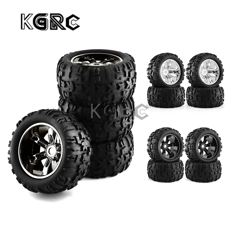 4pcs 1/8 Buggy Tires 156mm Wheel 17mm Hex for Losi LMT Arrma Kraton Traxxas Maxx E-Revo Kyosho USA-1 Monster Truck Upgrade Parts