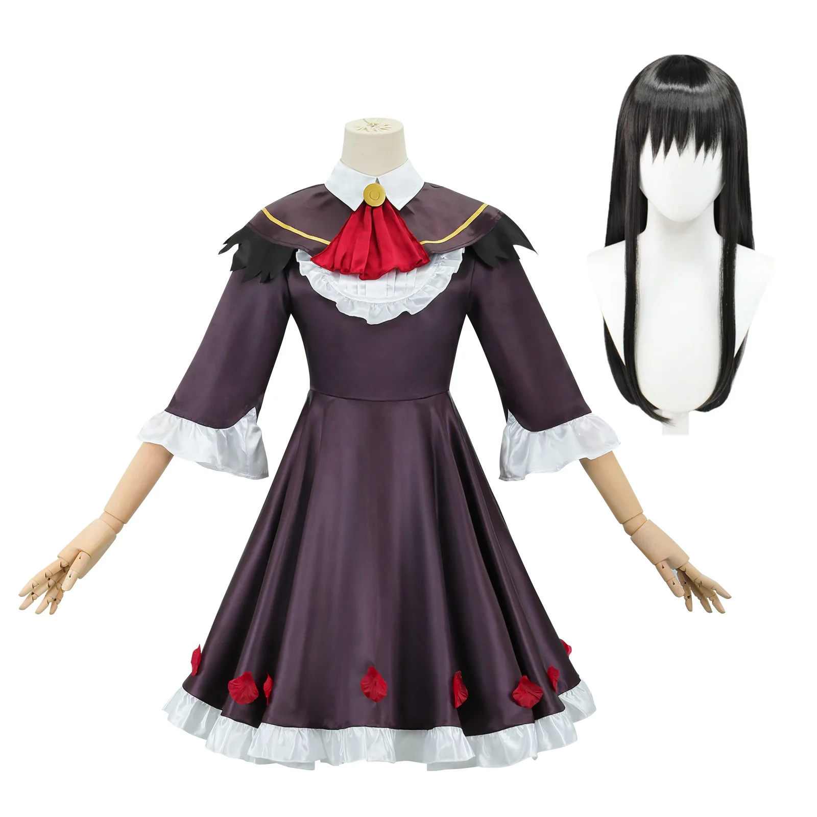 

Akemi Homura Disguise Anime Magica Girls Uniform Dress Cosplay Costume Clothes Dress for Women Halloween Carnival Party Outfits