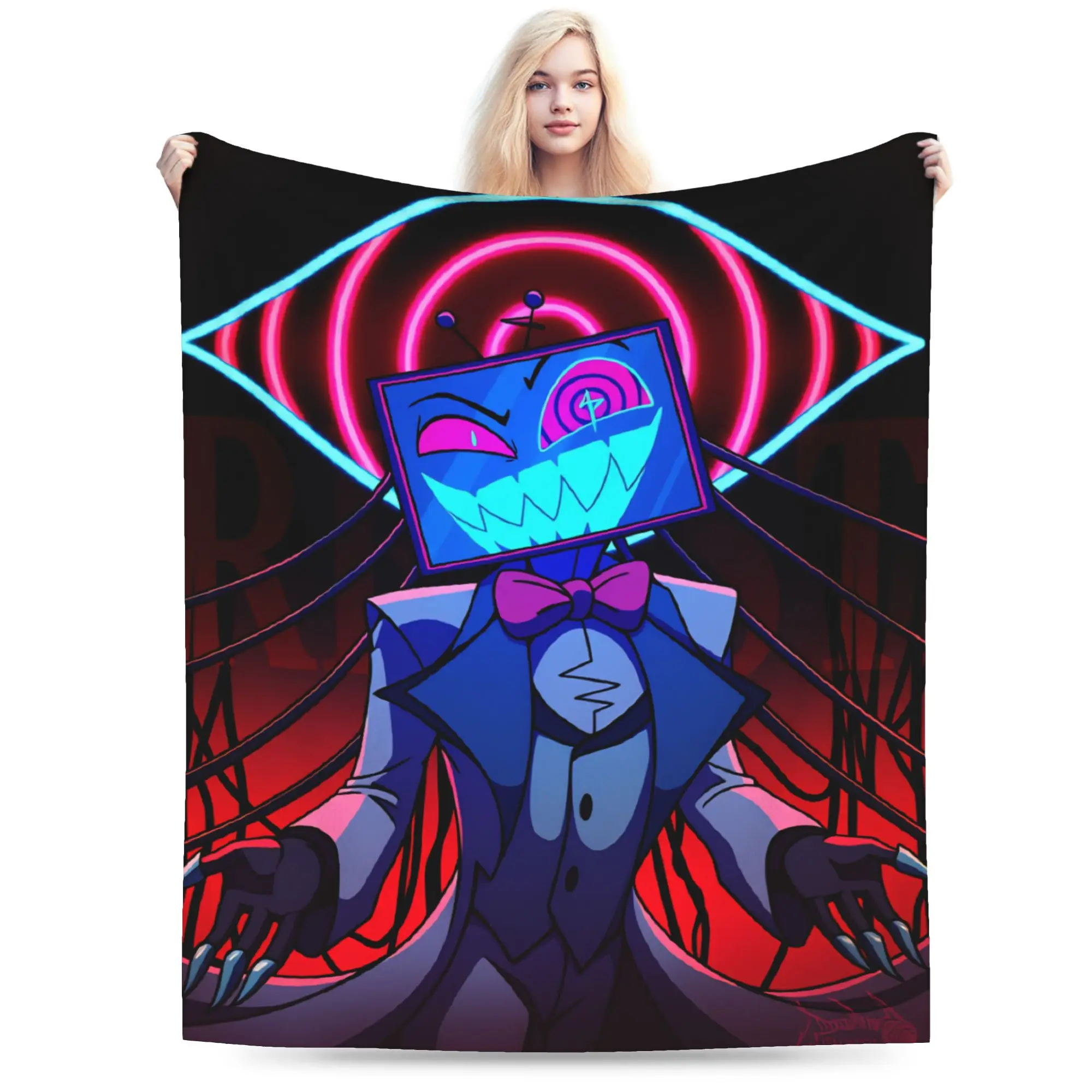 

Relax Alastor Vox ( Flannel Blankets Winter Hazbines Hoteles Soft Warm Bedding Throws for Kids Bedroom Bedspread Sofa Bed Cover