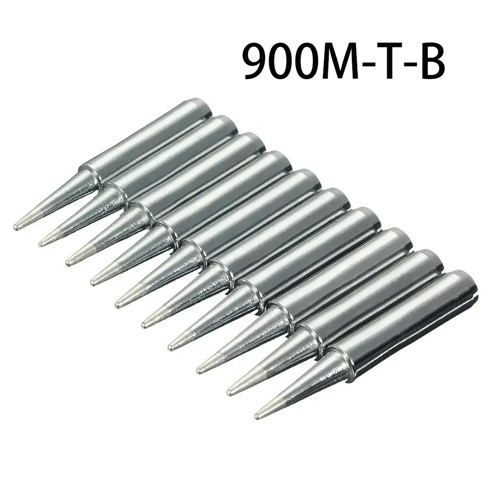 

YTOM 10pcs 900M-T-B Solder Iron Tips Set Lead-Free Pure Copper Welding Solder Tools For Soldering Station