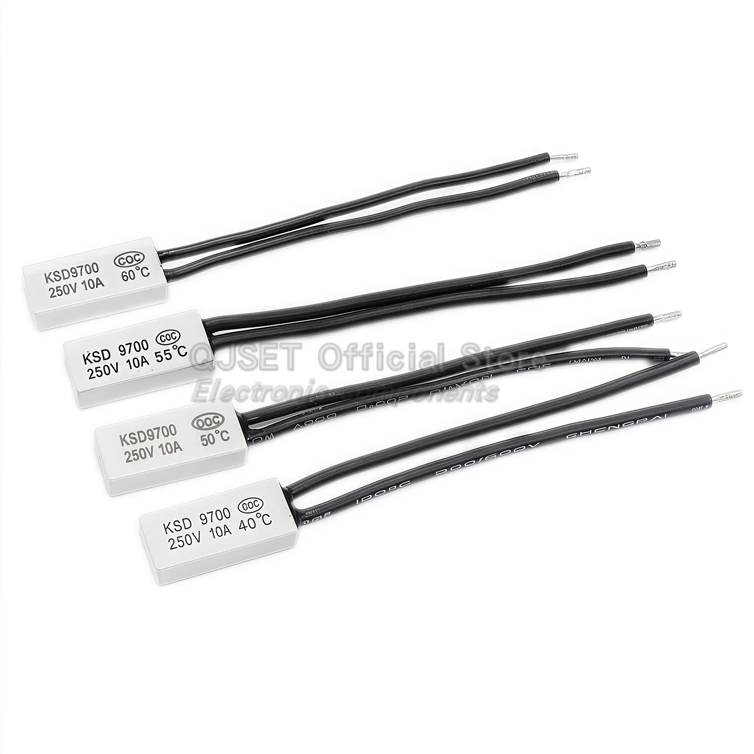 1pcs Ceramics Thermostat KSD9700 250V 10A 40C 50C 60~150 Degree Welding Machine Temperature Switch Overheat Protector Thermostat