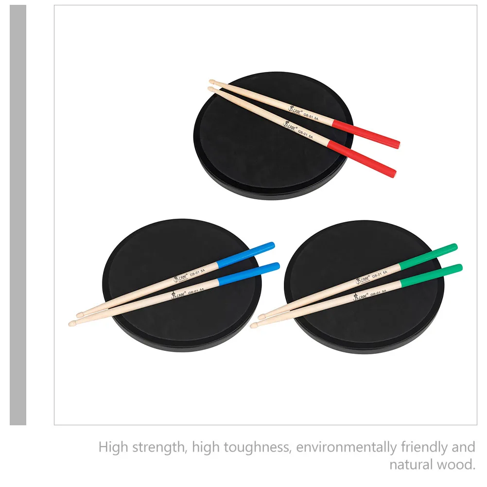 

6 Pcs Maple Drumsticks Percussion Instruments Useful Accessories Non-slip Handheld