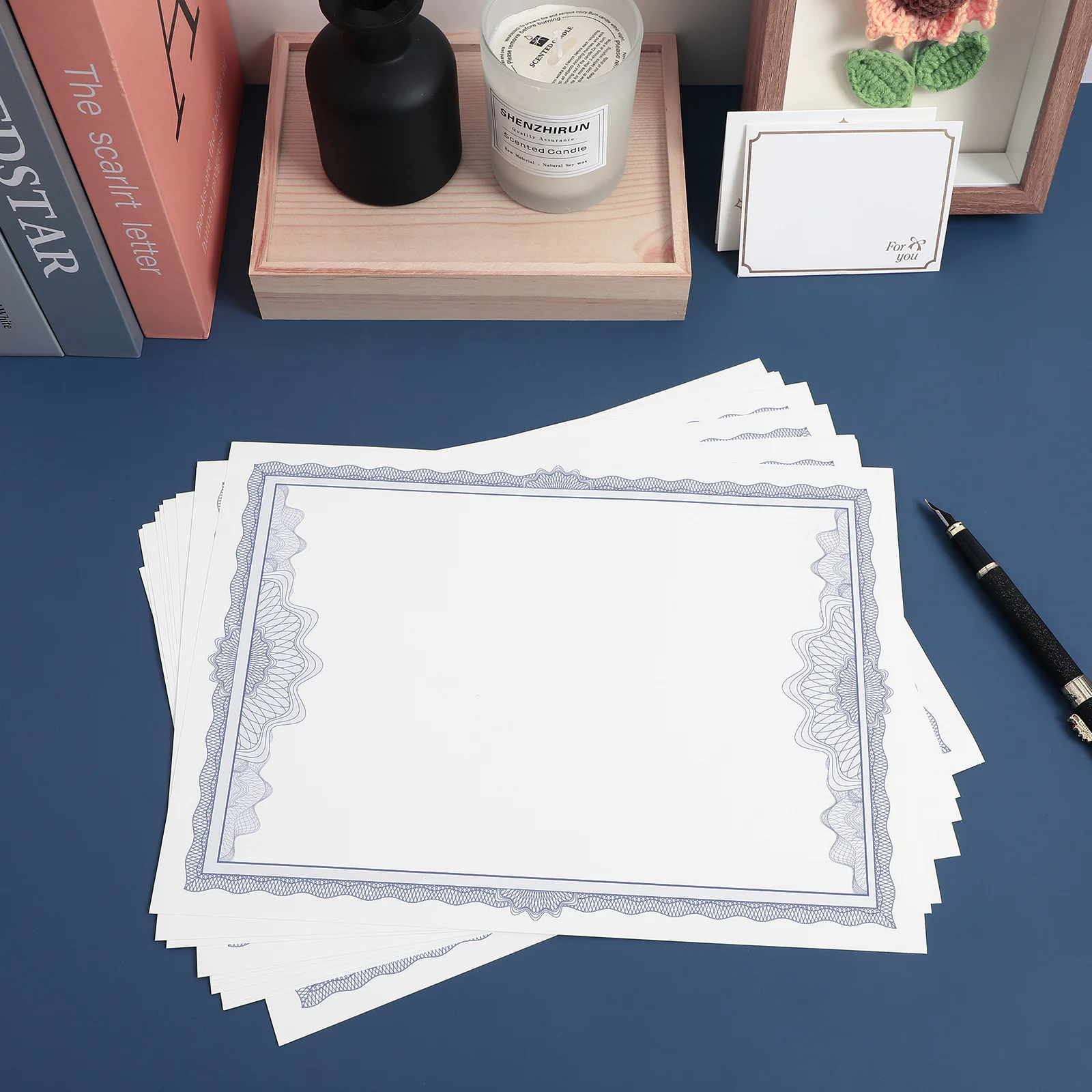 10pcs Honor A4 Blank Printable Inner Sheets For School Printable Award Paper Graduation Award Office A4 Certificate Paper Use