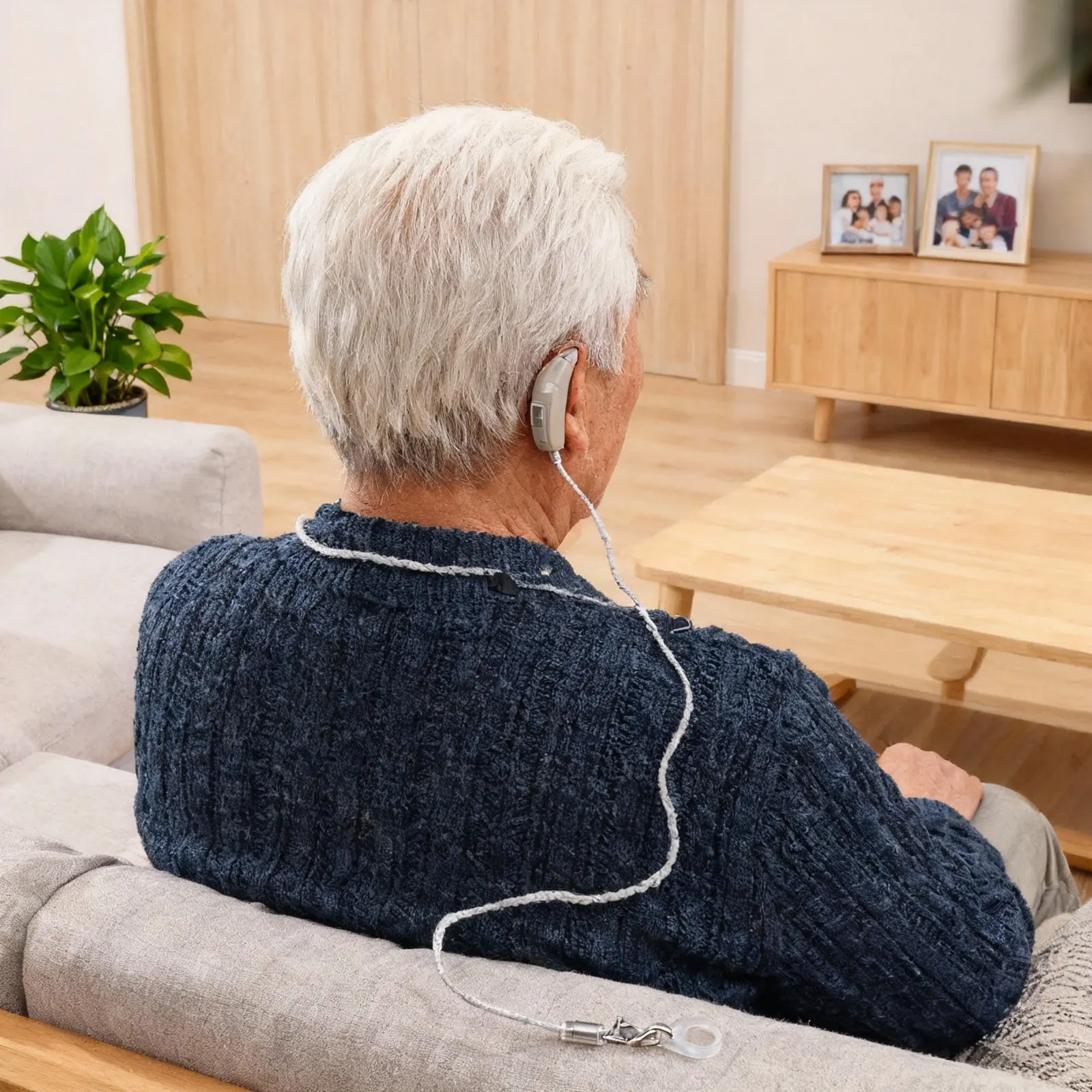 

1 шт. ремешок для пожилых людей с защитой от потери, мягкий силиконовый шнурок с металлическим зажимом-держателем