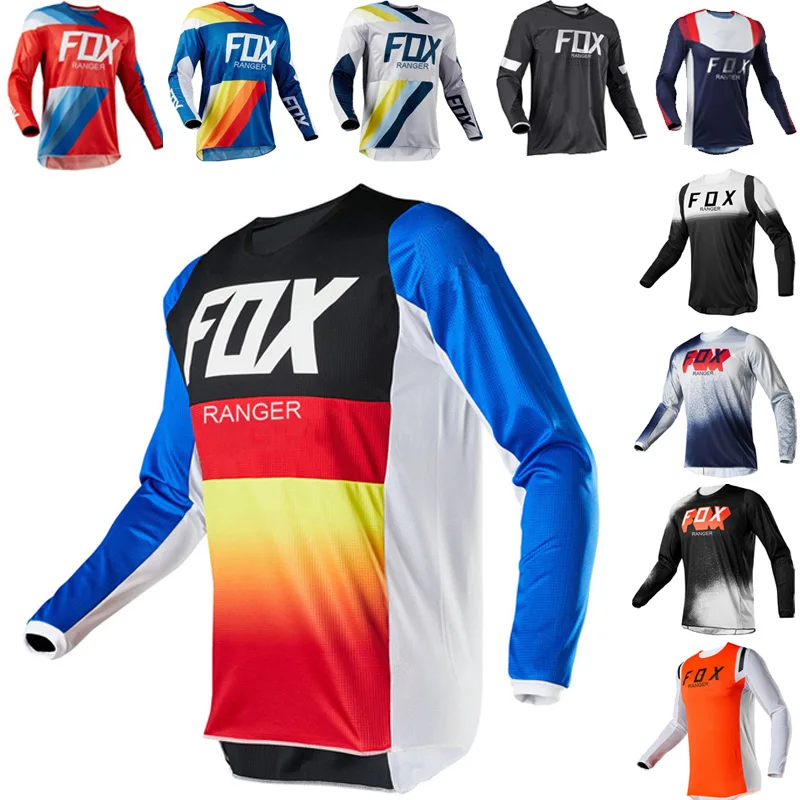 

RangerFox MTB Sweatshirt Motocross Shirt Men's Breathable mountain bike MTB Long sleeve racing quick drying cycling sweatshirt