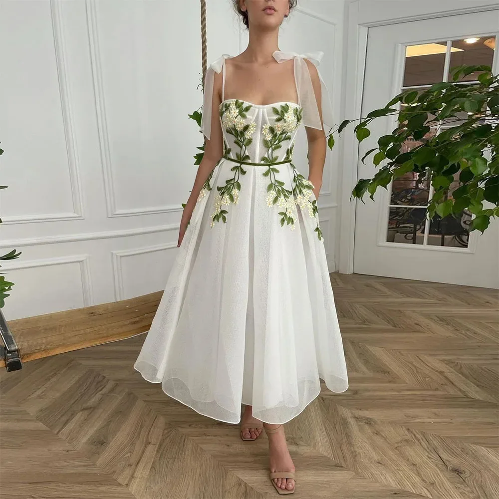 

Banquet Evening Dress Summer White Shoulder Thin Medium And Long Host Dress