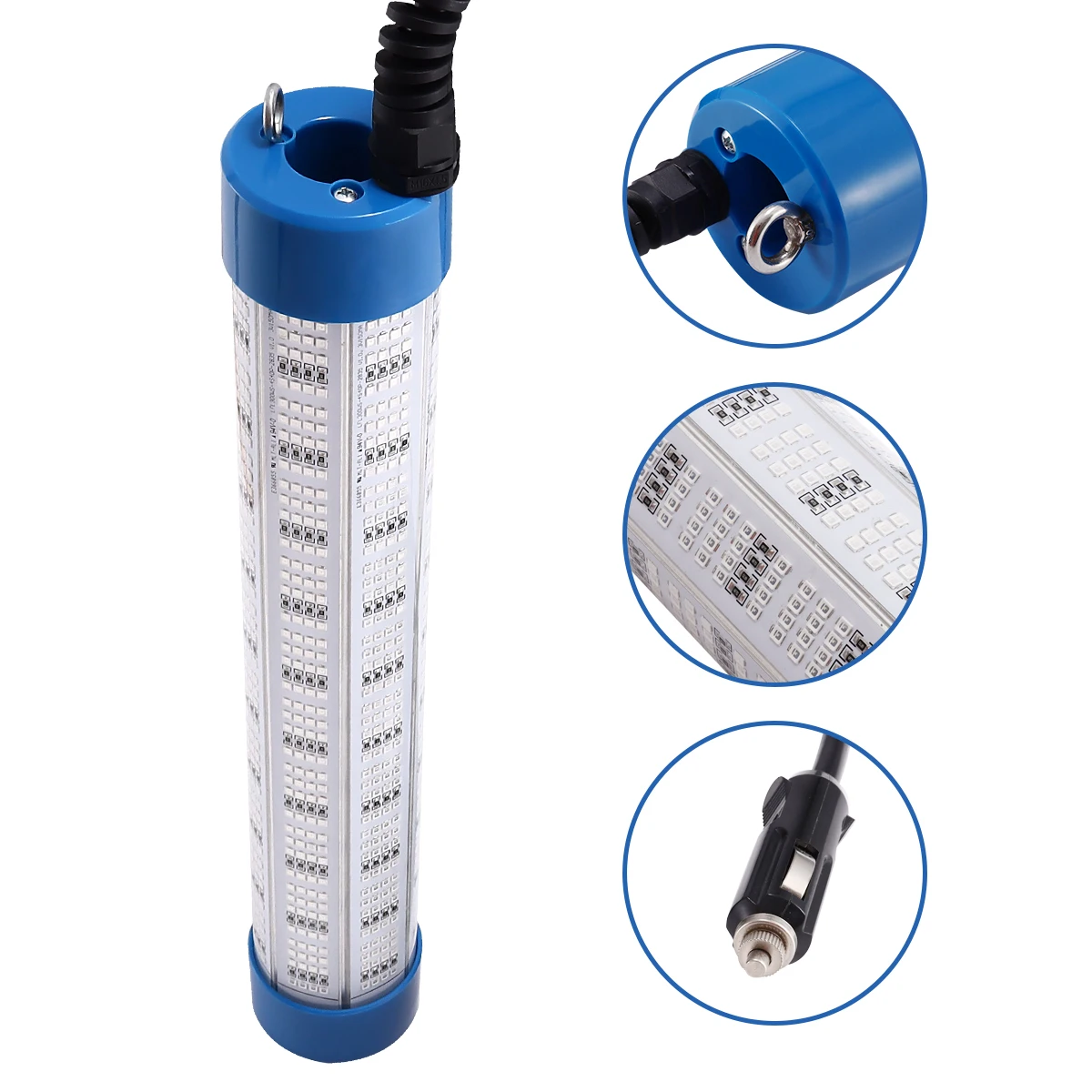 High Material Strength 400w Underwater Led Fishing Lamp IP68 Waterproof 360 Degree Glow Bait Fishing Light Attraction