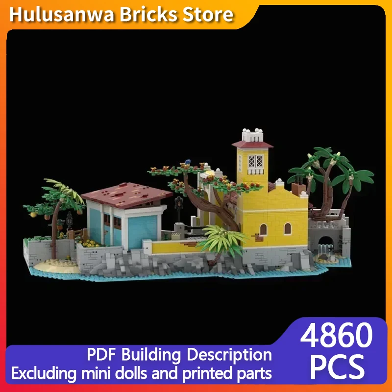 Street View Model MOC Building Bricks Port Horse Storage Station Modular Technology Gifts Holiday Assemble Children Toys Suit