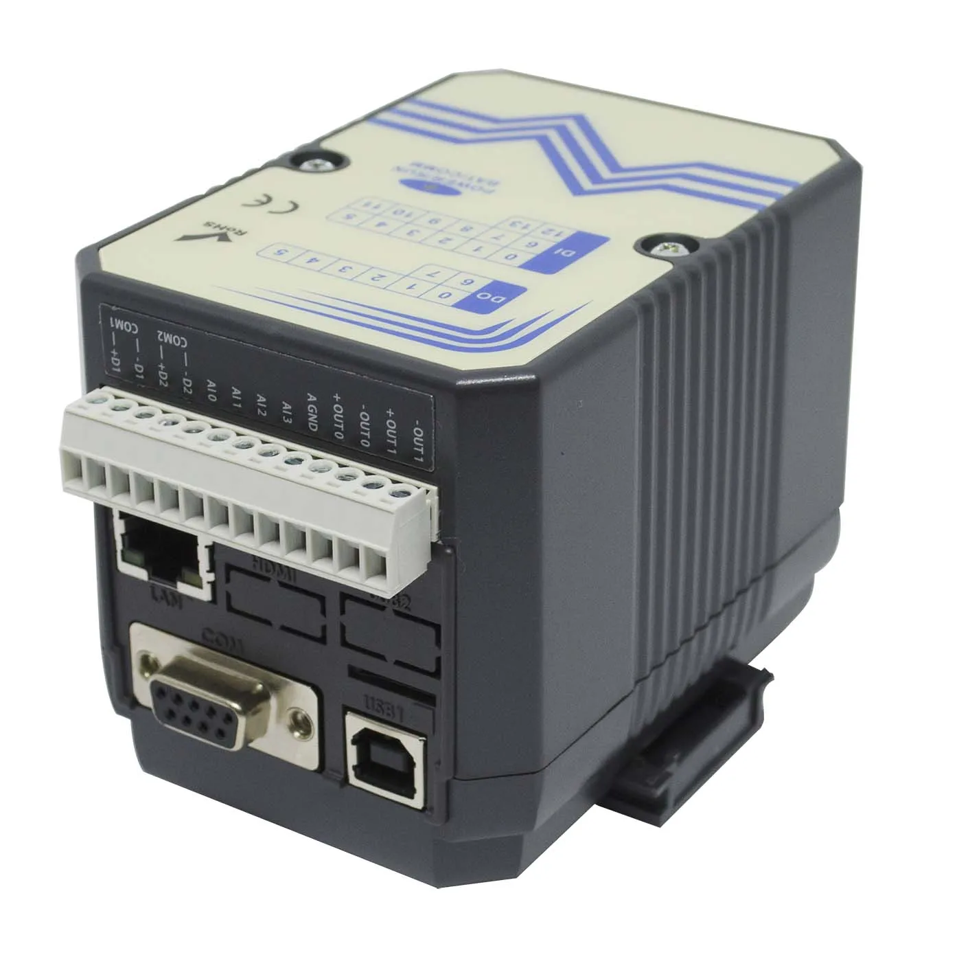 Controller PLC Ethernet industriale MODBUS 14DI 8DO 4AI 2AO Modulo I/O (A-5389)
