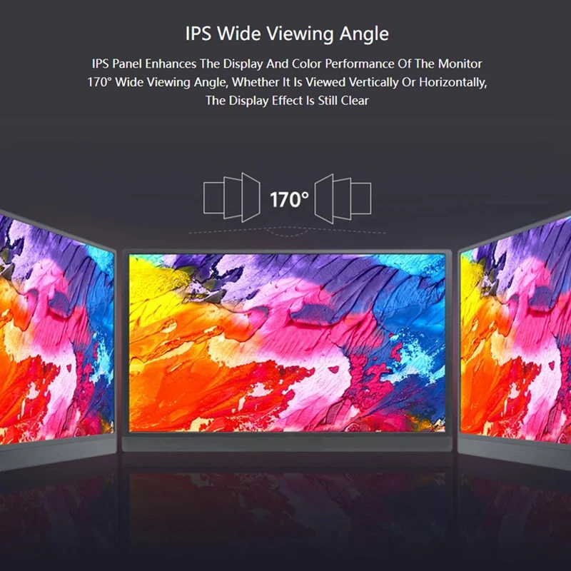 شاشة 15.6 بوصة مع حامل لوحدة التحكم Raspberry Pi/Jetson Nano/PC/Game، شاشة IPS بدون لمس