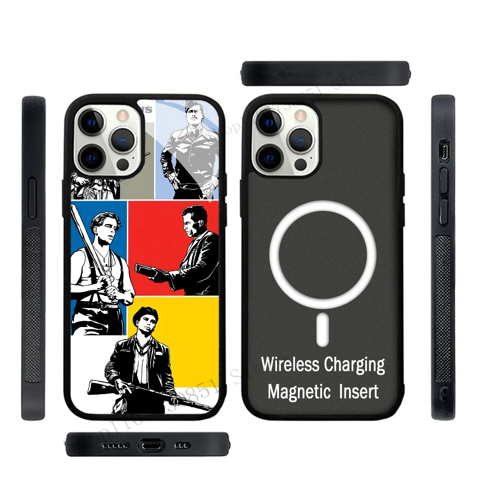 Quentin Tarantino Movie Phone Case Strong Magnetic For IPhone 15 14 13 Pro Max 11 12 Mini Alex Mirror For Magsafe