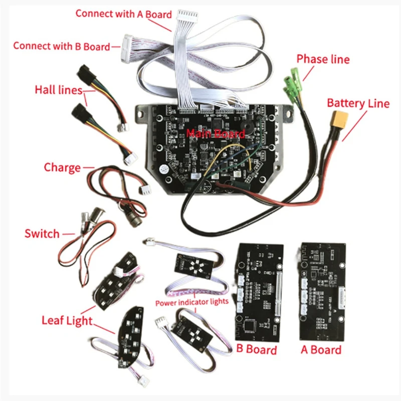 

DIY 6.5/8/10 Inch Scooter Motherboard Controller For Self Balancing Smart Scooter Accessories Hoverboard 36V