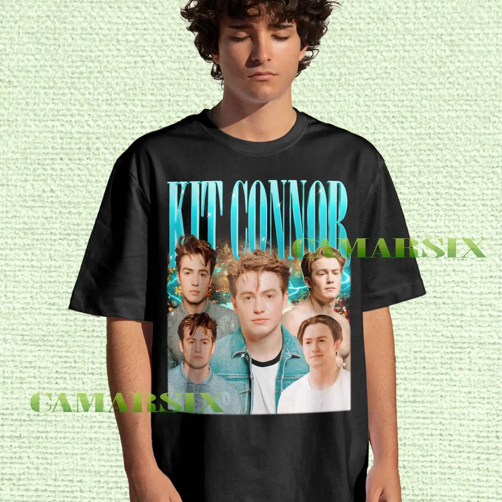 Vintage Kit Connor T Shirt Casual  Fan Celebrity Merchandise vintage Washed fashion Slightly Soft Comfortable Versatile Unisex