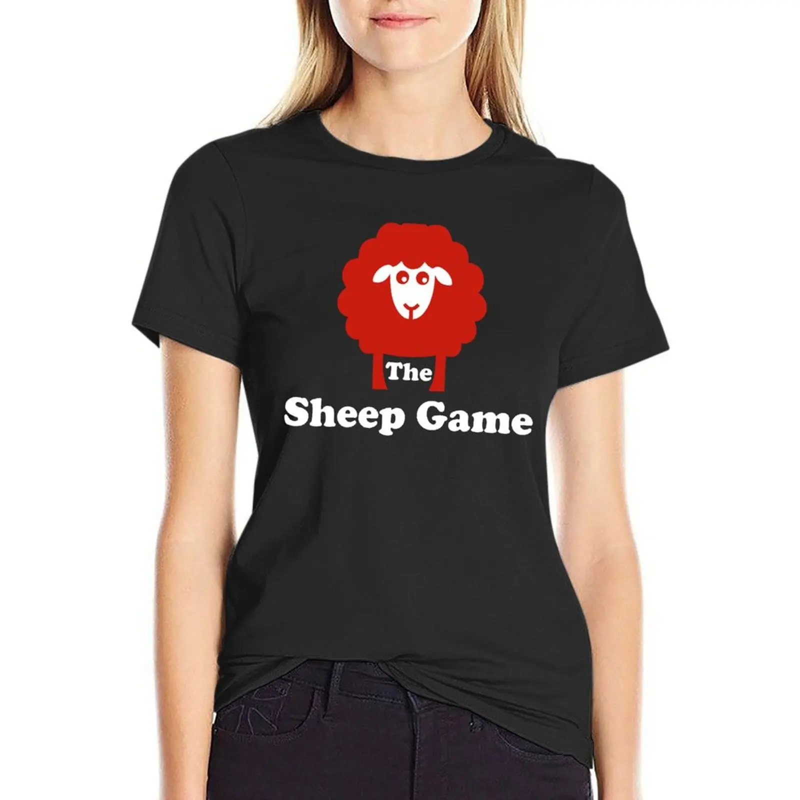 

The Sheep Game Merch The Sheep Game Logo T-Shirt aesthetic clothes female workout t shirts for Women