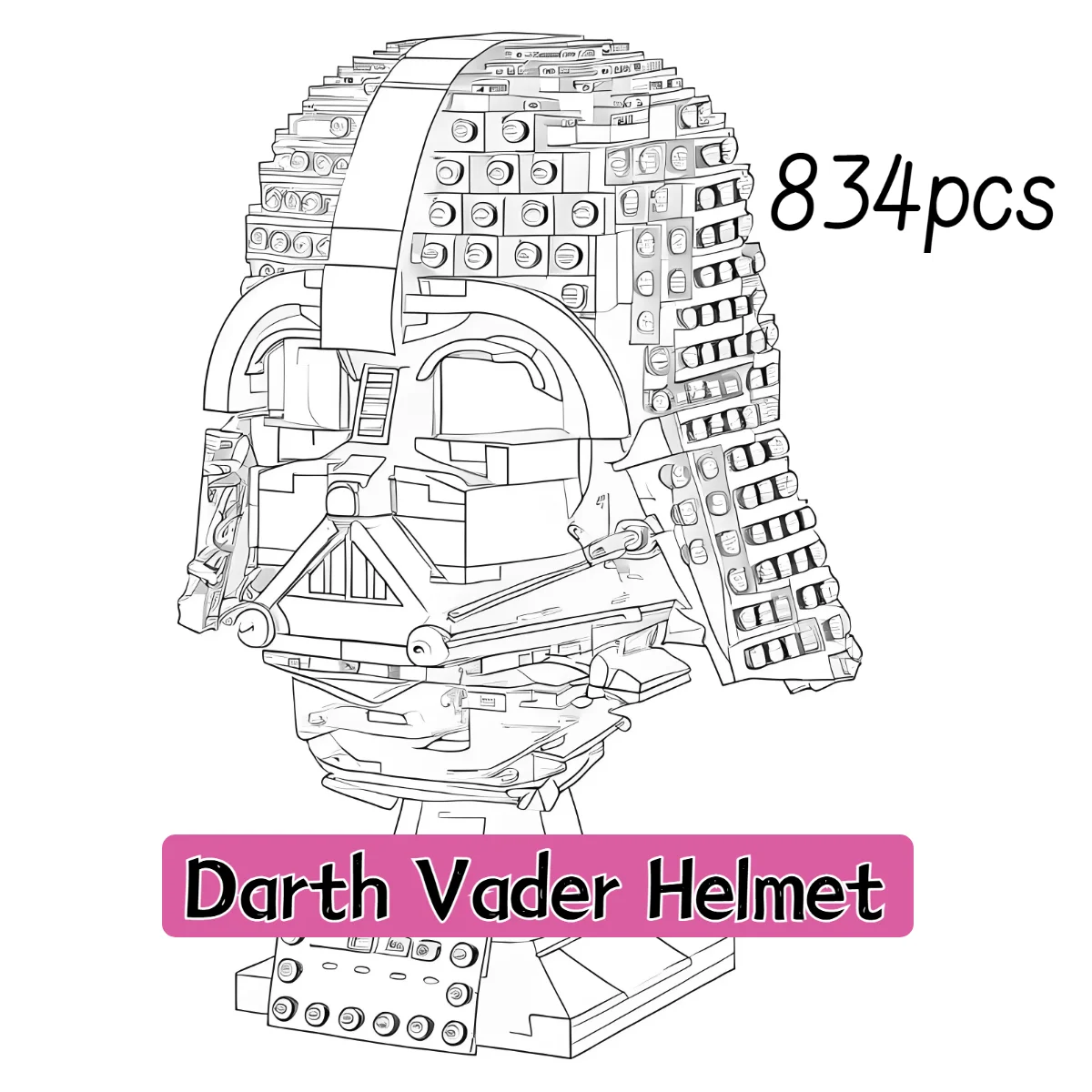 

2025 New In Sotck Assembled Galaxy Building Blocks Dasveida Helmet Bust Boy Assembly Toy For Kids Birthday Gifts