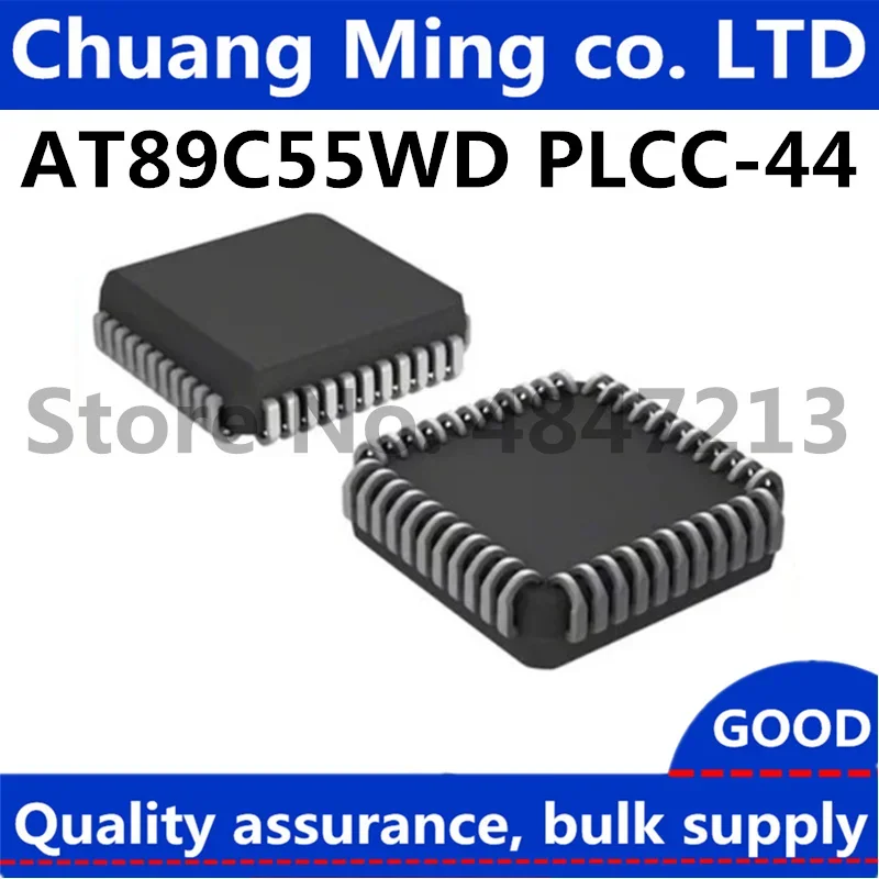 Free Shipping 50pcs/lots AT89C55WD-24JU AT89C55WD-24JI AT89C55WD-24JC AT89C55WD-24 AT89C55WD 89C55WD PLCC-44 In Stock