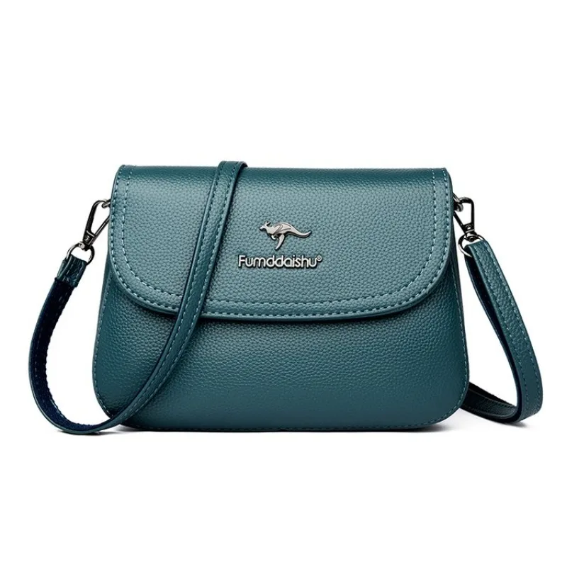 

Luxury Diaper Bag Square Satchel High End Minimalist Leather Shoulder Bag Vintage Original Trendy Women