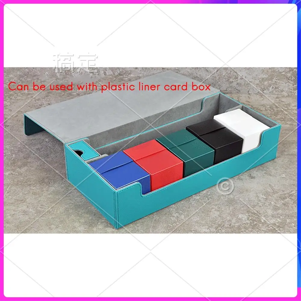 AUU-Large Card Case Deck Box Playmat And Dice Collector Container Card Storage Box Storage Dustproof Card Storage Box