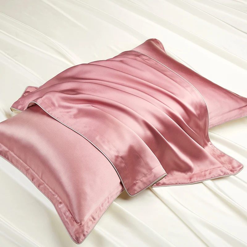 One Side 100% Mulberry Silk Pillowcases Envelope Pure Silk Pillow Case Pillowcase for Healthy Sleep Multicolor