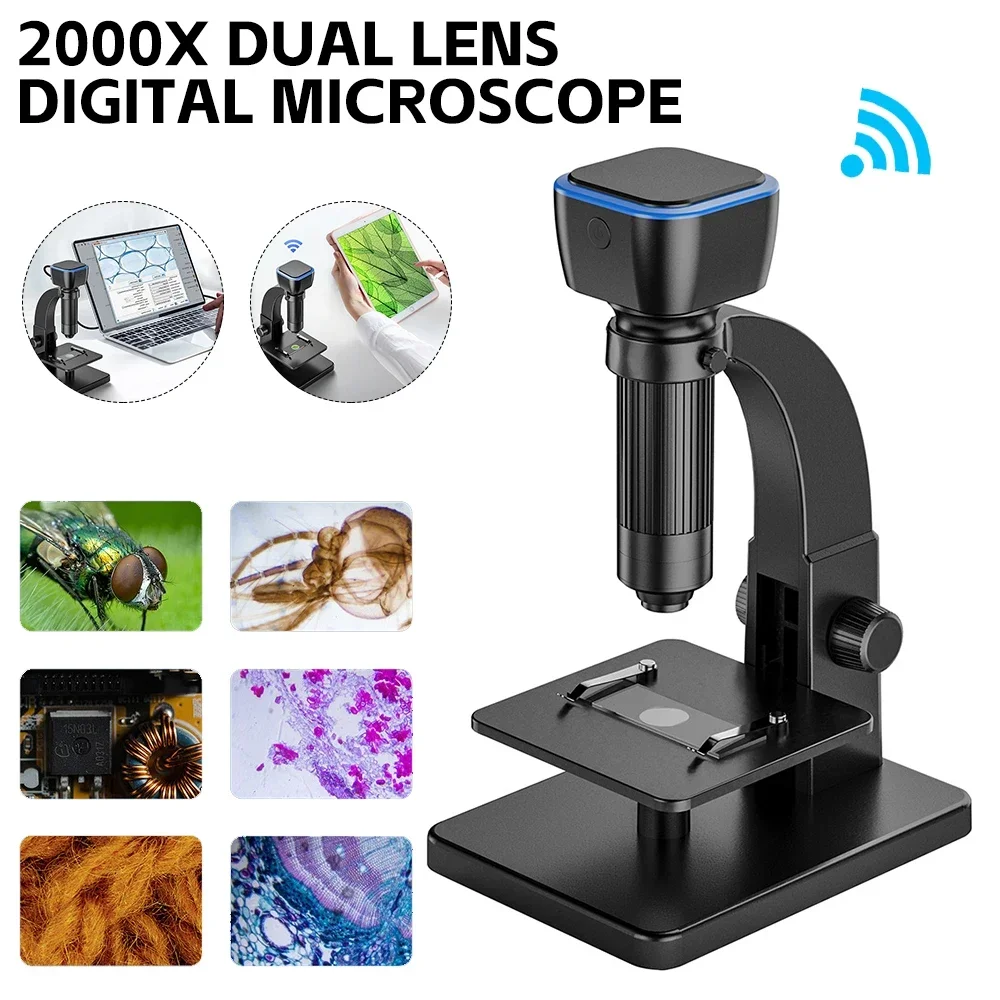 

Electronic With 11 Microscope Lens Lights Glass Magnifier Digital For Dual Welding Magnifying Wifi Pixel