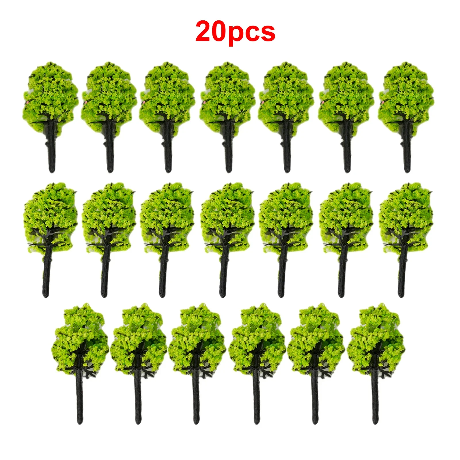 Accessories Durable High Quality Model Tree 1:100 Plastic Highly Simulated Micro Landscape Model Train 20 Pcs 3.5cm