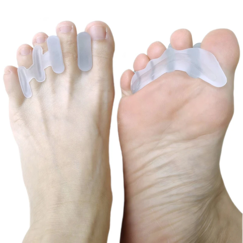 

3Pairs Silicone Gel Toe Separator Straightener Valgus Corrector Pedicure Orthopedic Pad Bunion Protector For Toes Foot Care