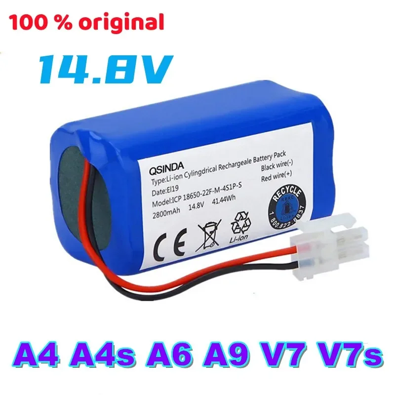 Upgrade100% original Battery 14.8 v robotic vacuum cleaner accessories parts for Chuwi ilife A4 A4s A6 A9 V7 v7s