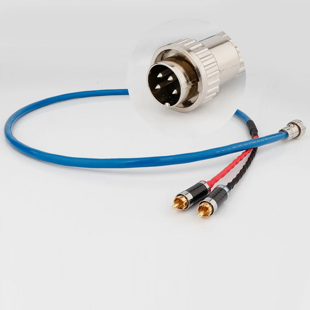 

Naim HiFi Audio Phono Cable OFC Silver Plated 4-Pin/5pin Din Twist Locking Connector to Stereo 2 x RCA Plugs