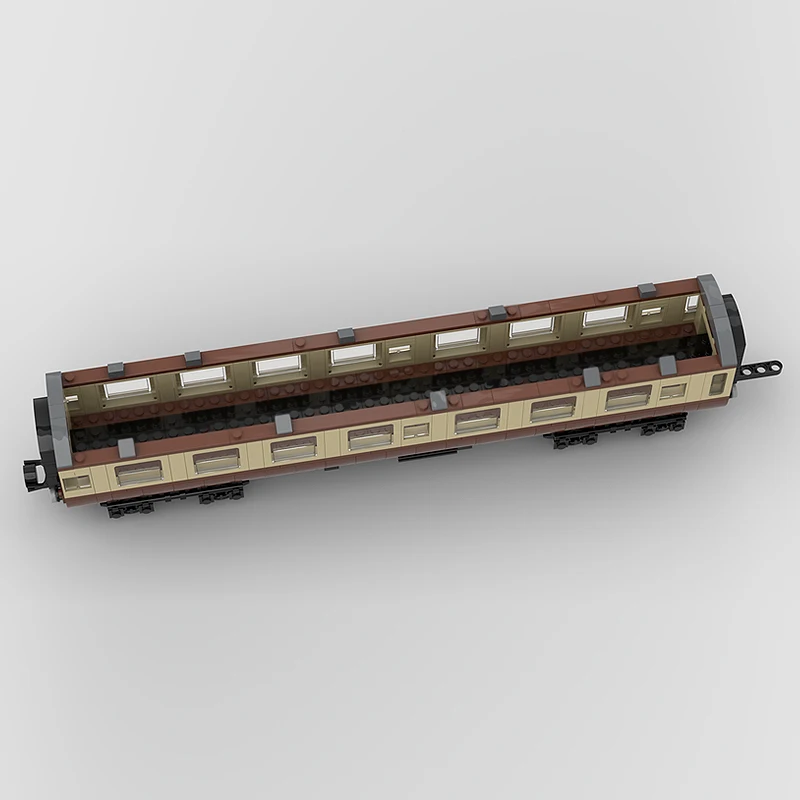 Modelo de coche urbano, ladrillos de construcción MOC, carril británico Mk1, carro en blanco, tecnología Modular, regalos de vacaciones para niños, traje de juguetes para montar