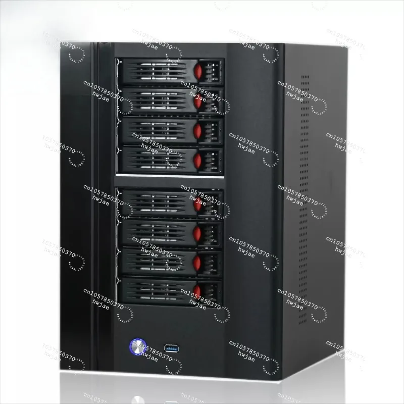 Backplane for Home Storage and Private Cloud Data Server,Aluminum Alloy Panel ITX Small Case