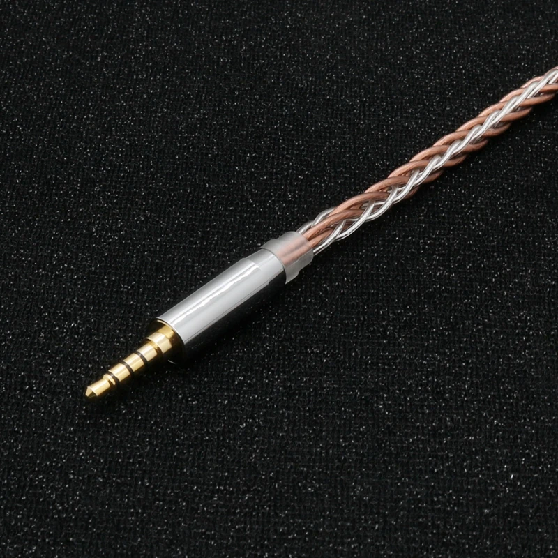 XINHS H18 8-adriges Kopfhörer-Upgrade-Kabel aus reinem Silber und Einzelkristall-Kupfer mit gemischtem Geflecht – Detail 5