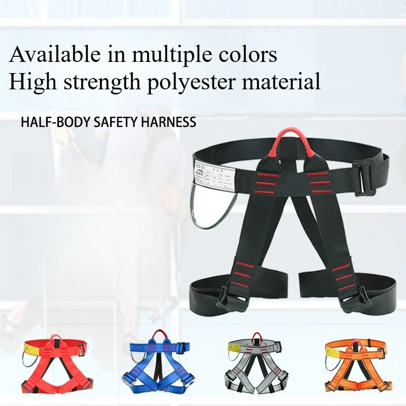 Aerial Work Safety Harness with Lanyard on Back Construction Protection High-altitude Rock Climbing Outdoor Harness Safe Rope