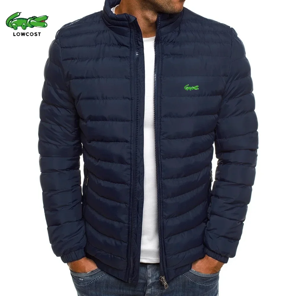 

LOWCOST Jacket Men's Standing Collar Warm Parka Street Jacket 2024 Winter Fashion Casual Baseball Slim Fit Brand Down Coat